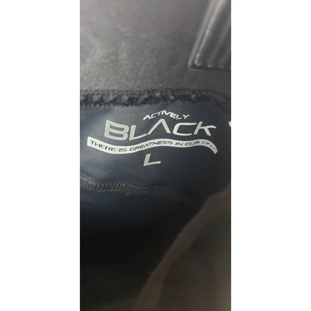 Actively Black Compression‎ Shorts Womens L Black Zip Pockets Performance